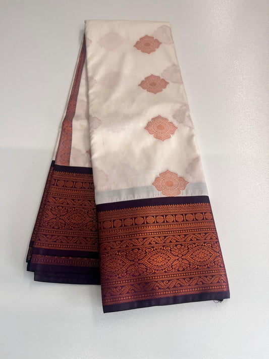 Silk Saree Creme