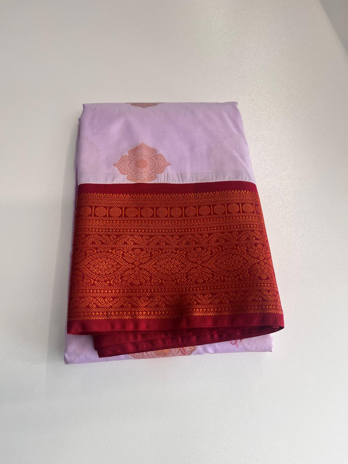 Silk Saree Flieder zweite Ansicht